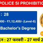 Bihar SI Prohibition Vacancy: 28 पदों पर भर्ती शुरू